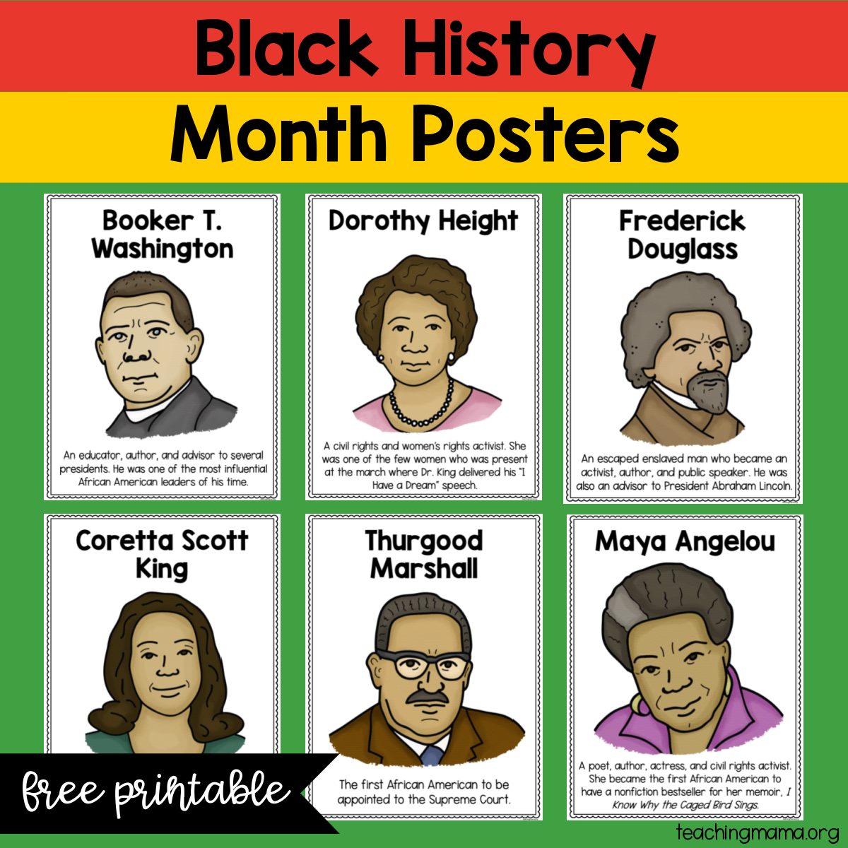 free printable black history month worksheet