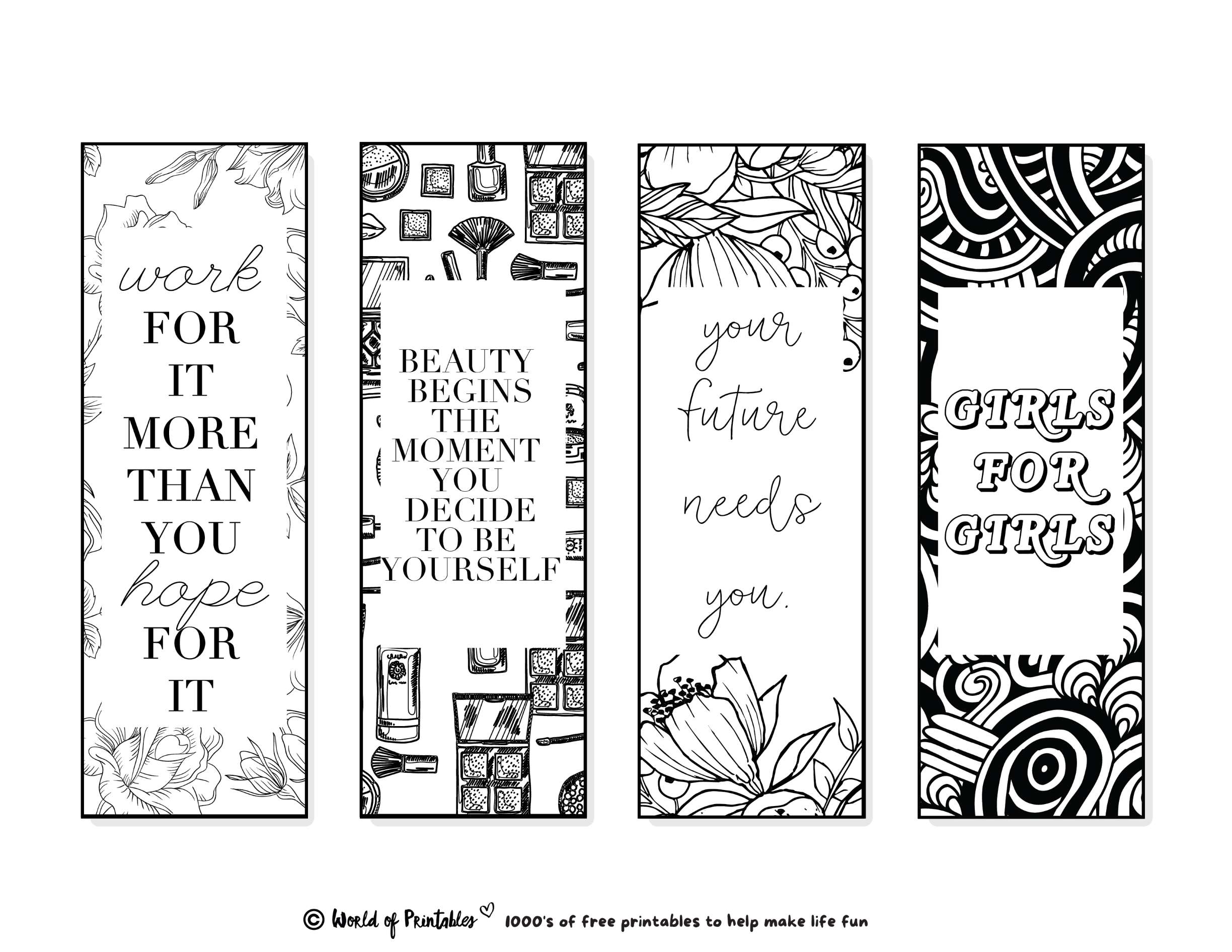 free printable bookmarks with quotes pdf