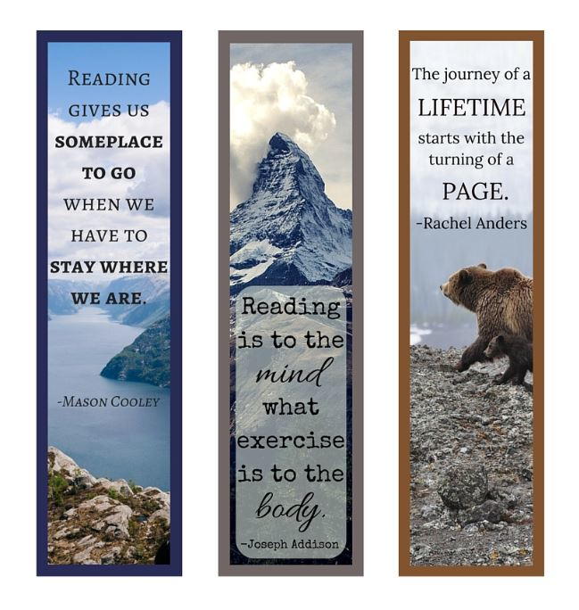 free printable bookmarks with quotes pdf
