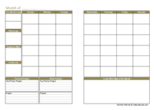 free printable budget calendars