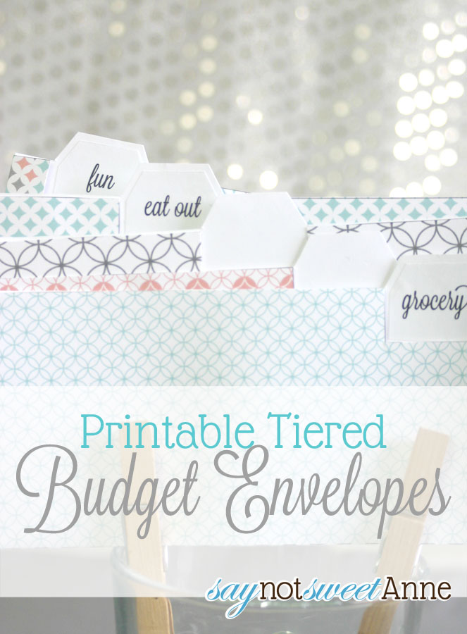 Printable Budget Envelopes - Sweet Anne Designs