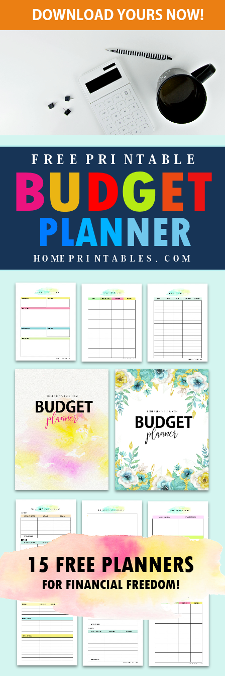 free printable budget planner 2018