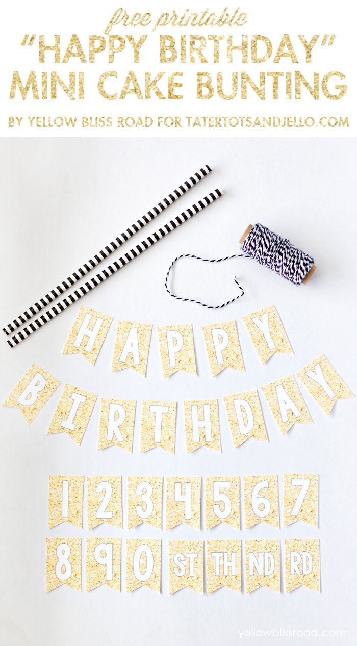 free printable bunting flags happy birthday