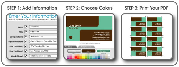free printable business card maker no download