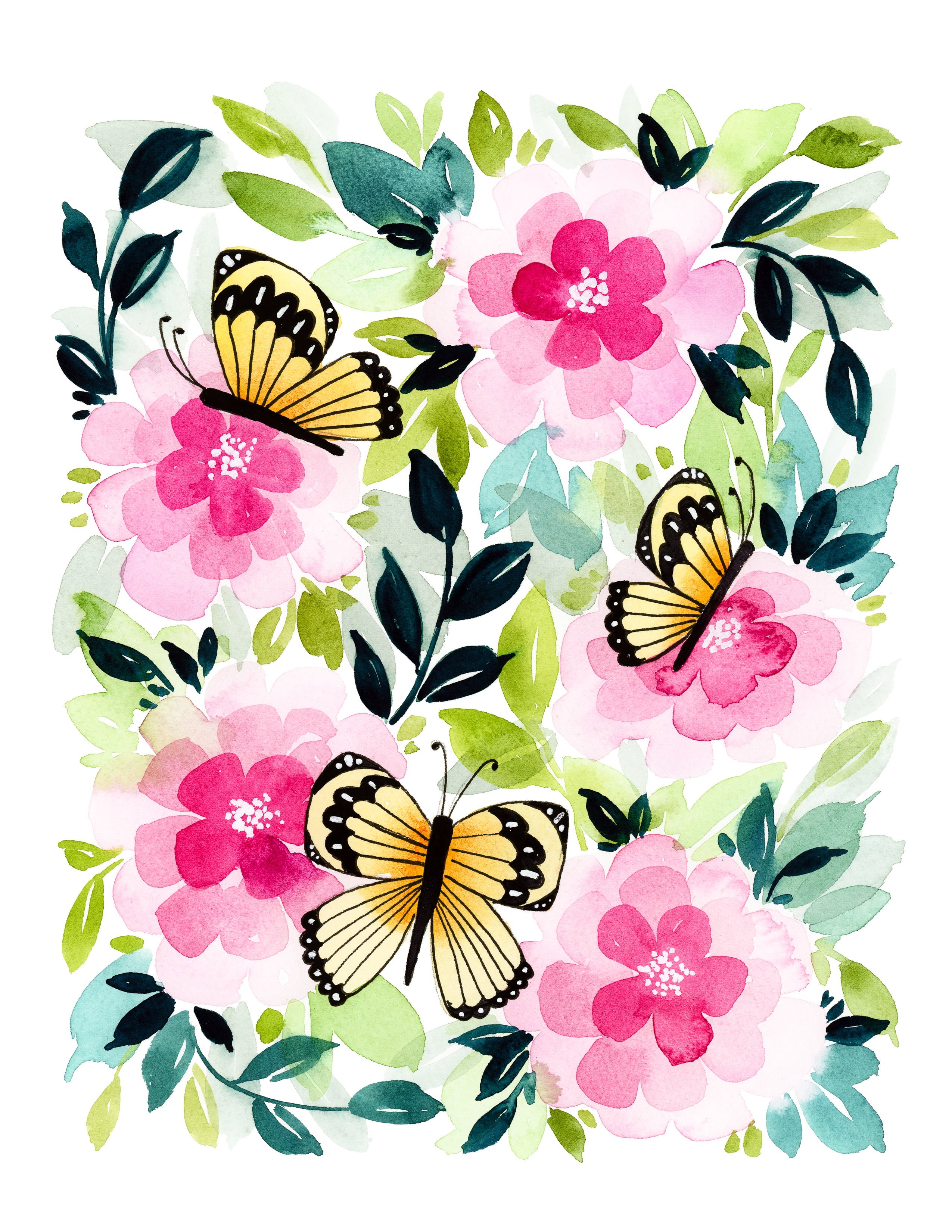 free printable butterfly place cards