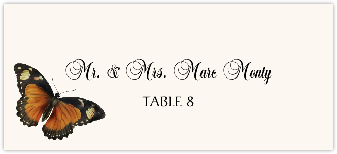 free printable butterfly place cards