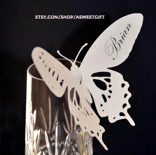 free printable butterfly place cards