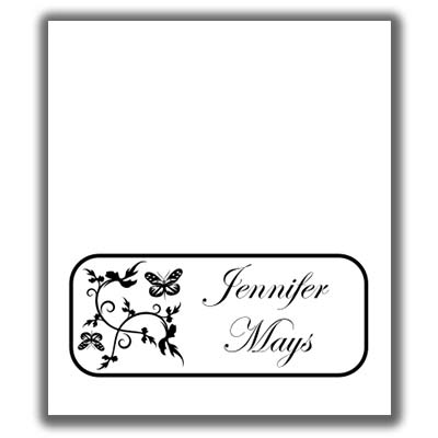 free printable butterfly place cards