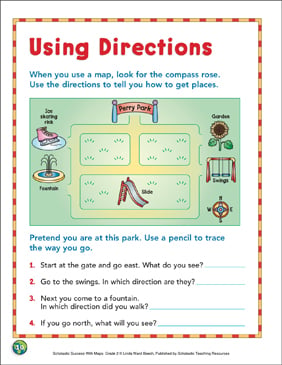 free printable cardinal directions worksheet