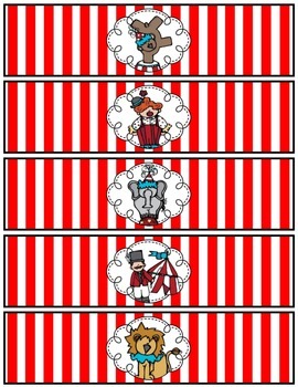 free printable carnival water bottle labels