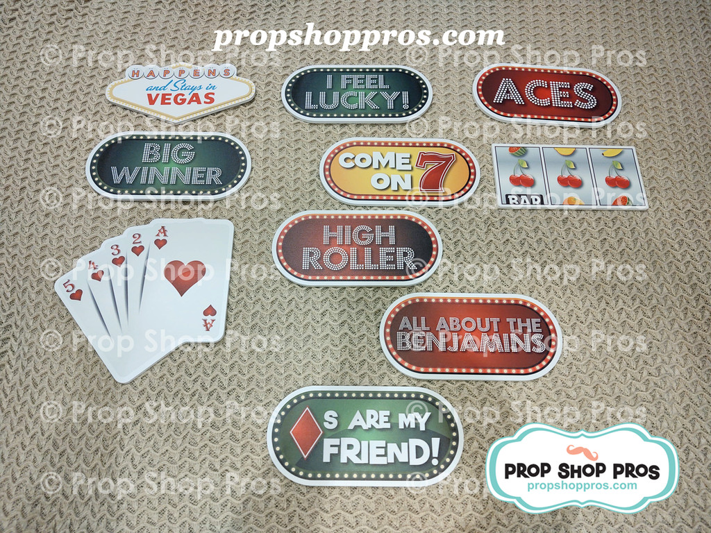 free printable casino photo booth props