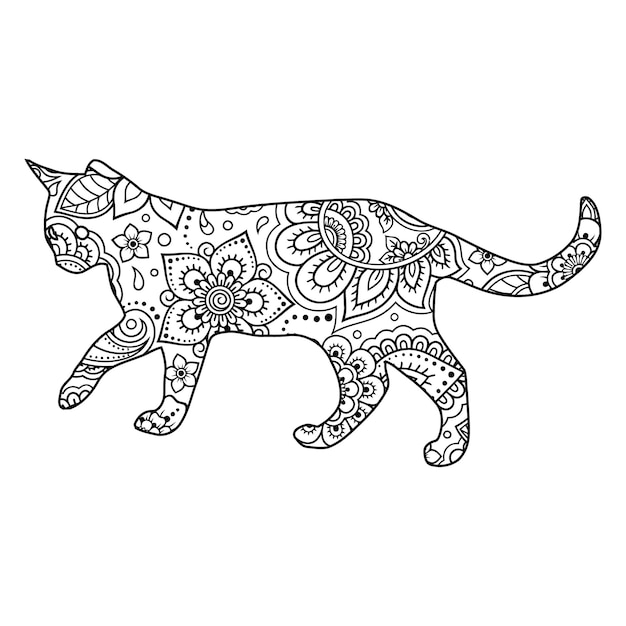 free printable cat mandalas
