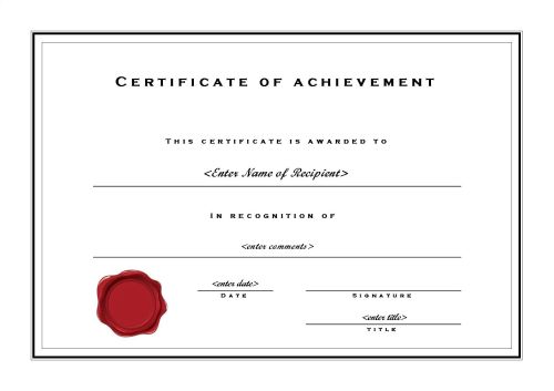 free printable certificates with pictures