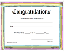 free printable certificates with pictures