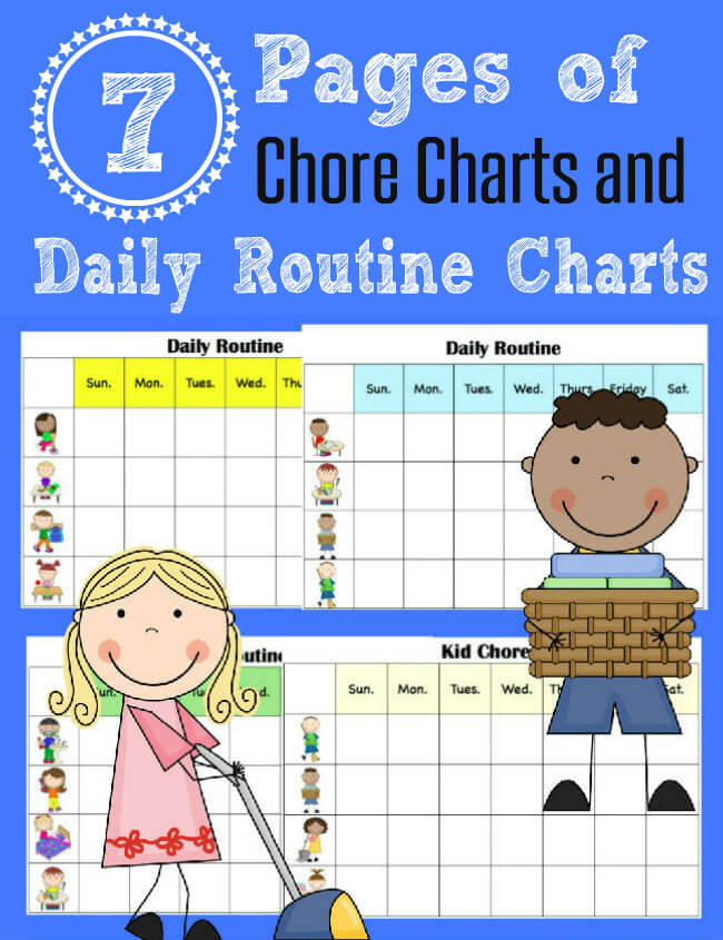 free printable charts for preschoolers