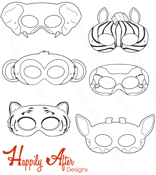 free printable childrens animal masks