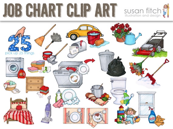 free printable chore chart clipart