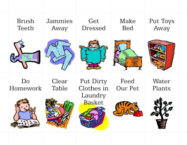 free printable chore chart graphics