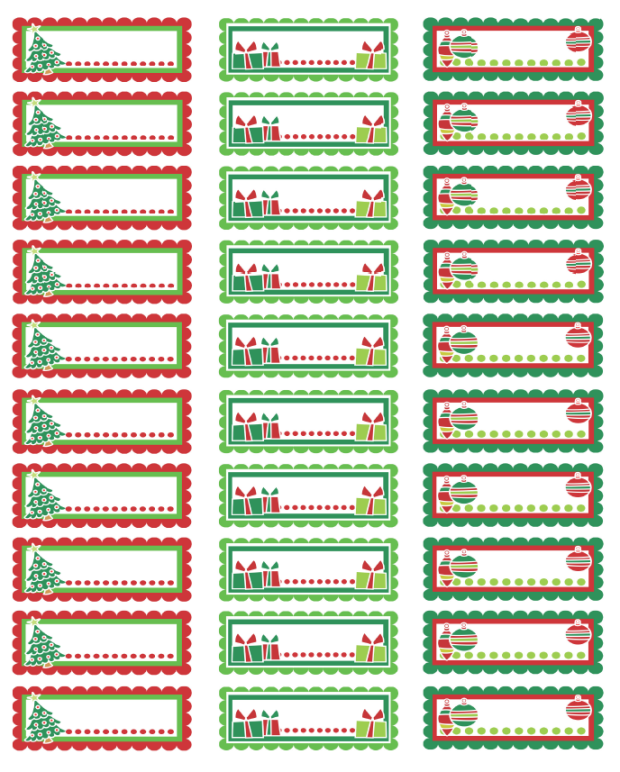 Christmas Labels Ready to Print! | Free printable labels ...