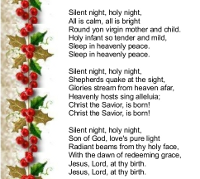 free printable christmas carols
