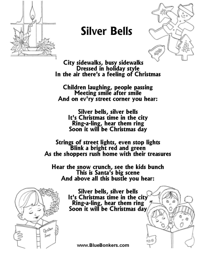free printable christmas carols
