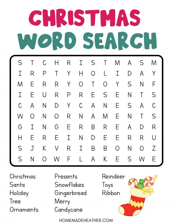 free-christmas-game-printables-for-kids-homemade-heather-worksheets-library for Free Printable Games For Christmas Party Free Christmas Game Printables for Kids » Homemade Heather - Worksheets Library for Free Printable Games For Christmas Party