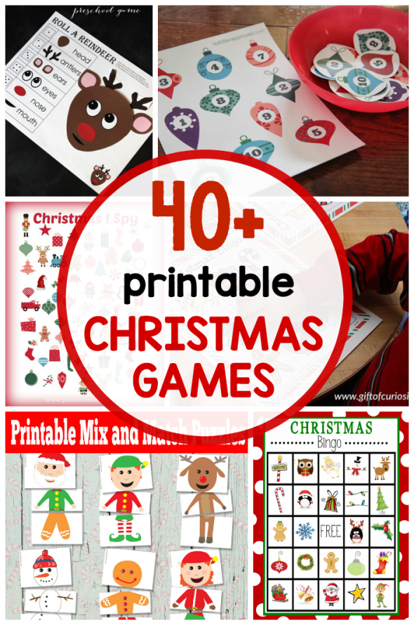 free printable christmas games