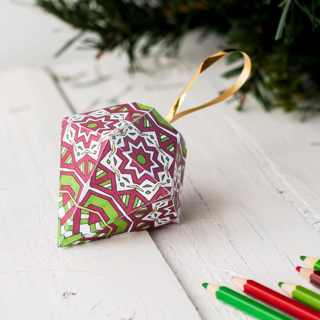 Free Christmas Ornament Template - Sarah Renae Clark - Coloring ...