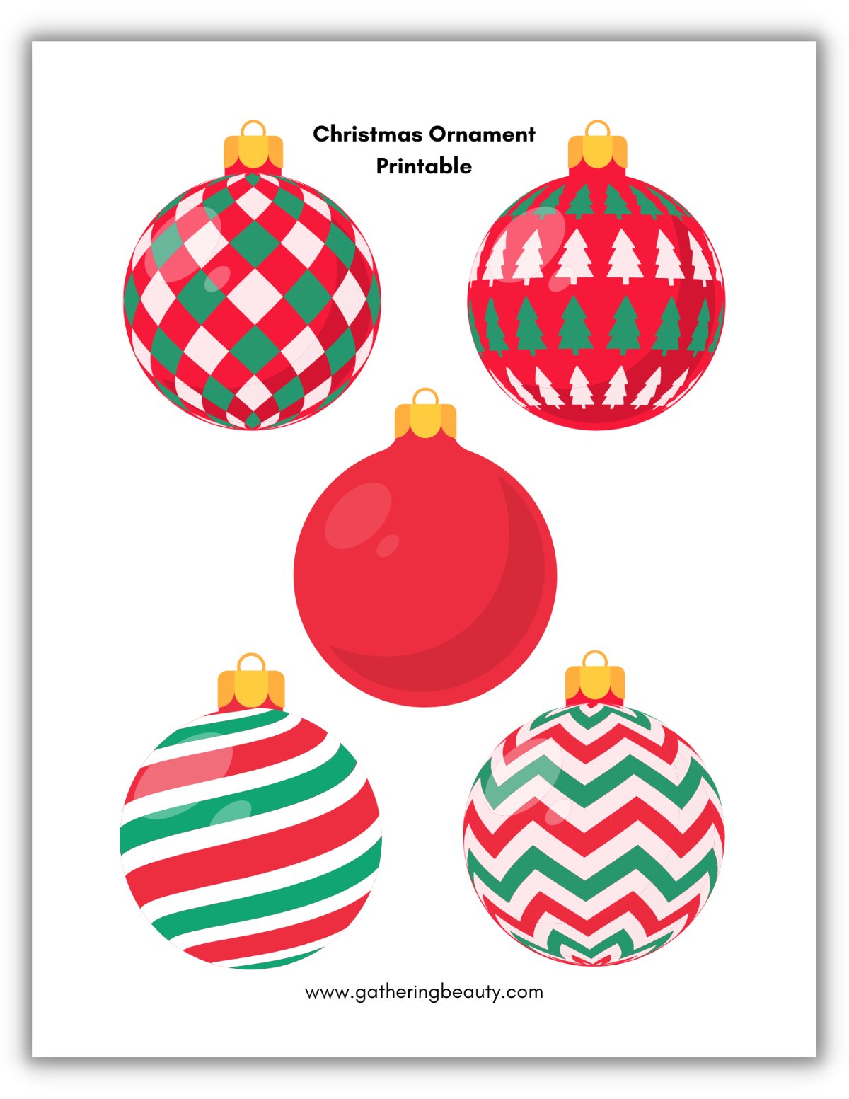 free printable christmas ornaments
