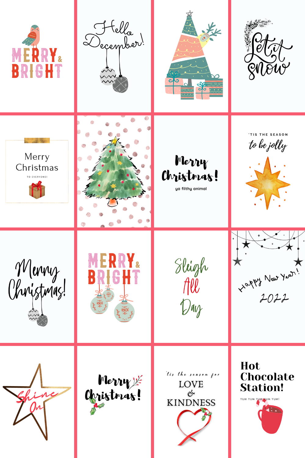 free printable christmas pics