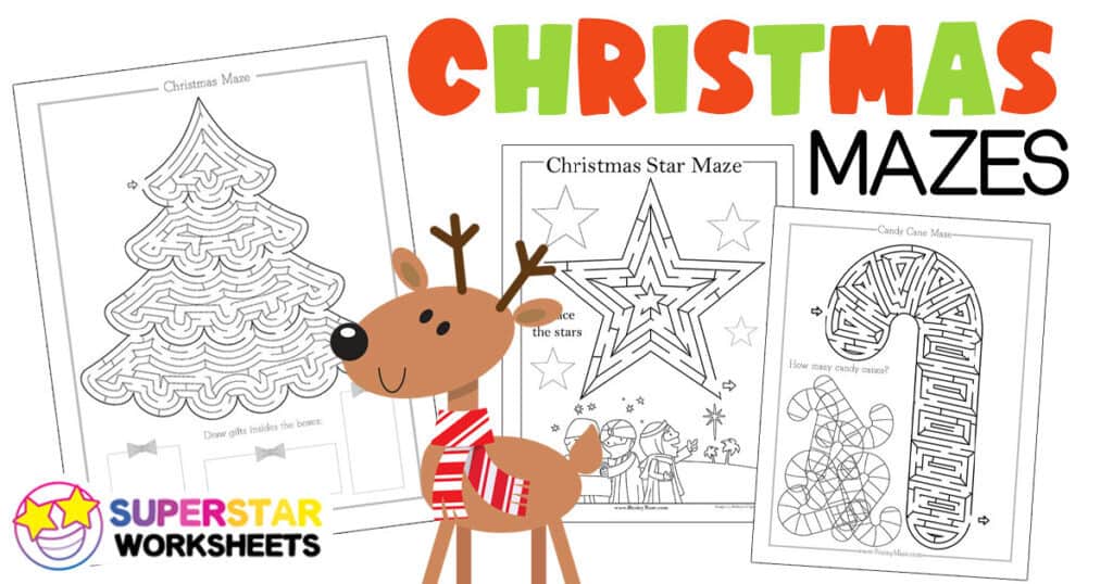 Free Printable Christmas Mazes -Worksheets Library