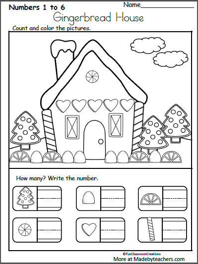 free printable christmas worksheet for kindergarten