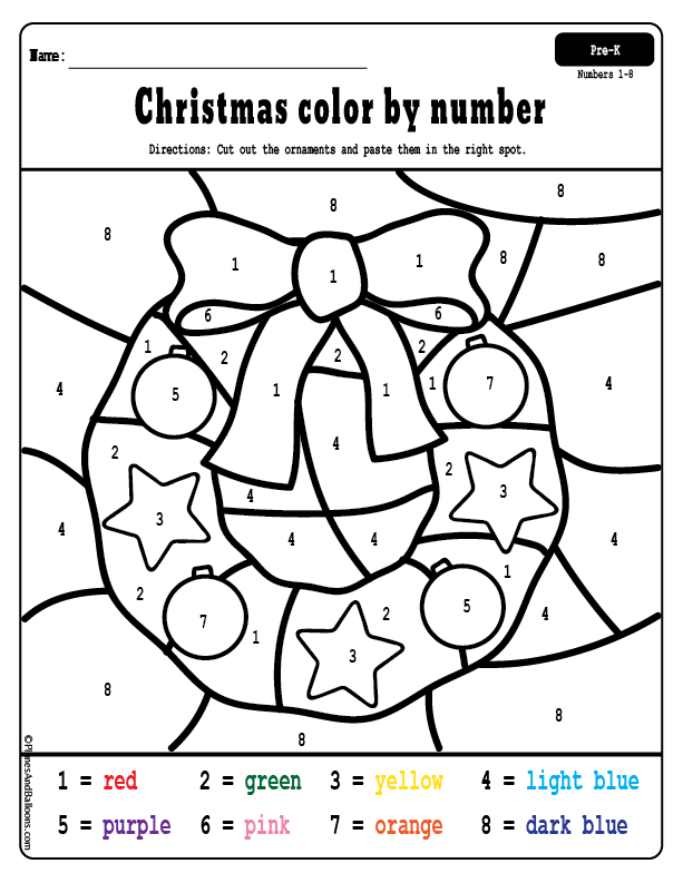 free printable christmas worksheet for kindergarten