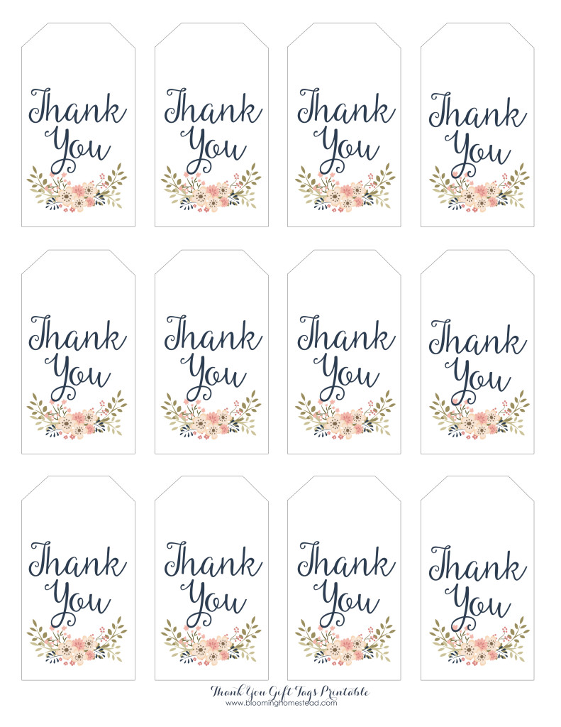 free printable circle thank you tags