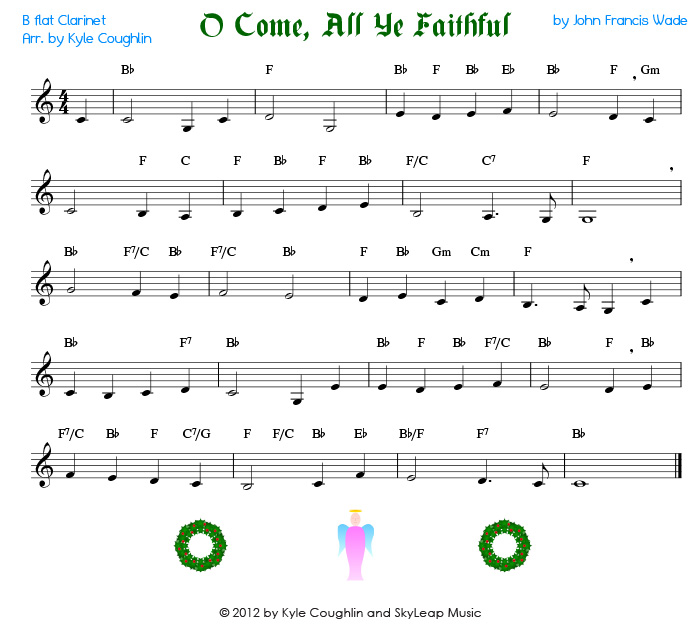 free printable clarinet sheet music silent night