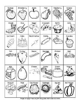 free printable clip art of food