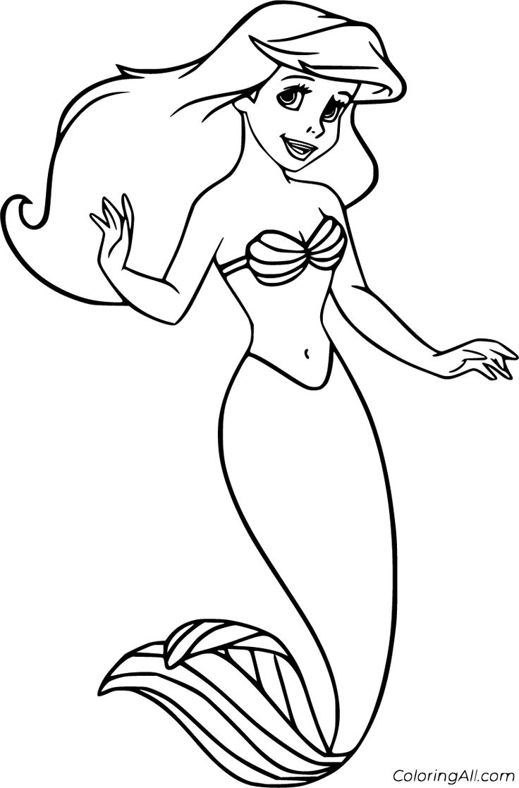 free printable coloring pages disney ariel
