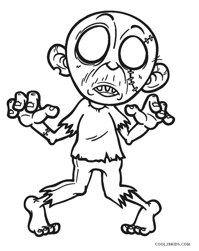 free printable coloring pages zombies