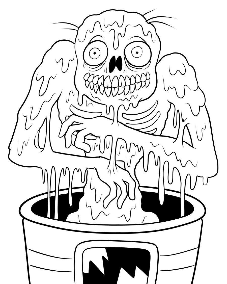free printable coloring pages zombies
