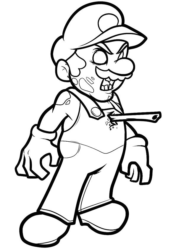 free printable coloring pages zombies