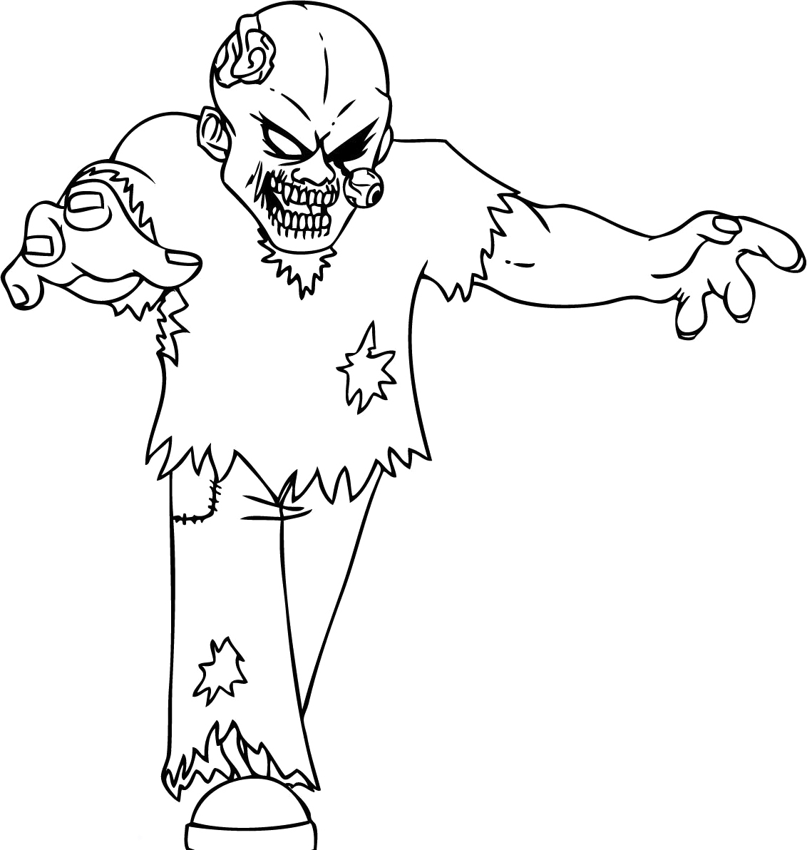 free printable coloring pages zombies