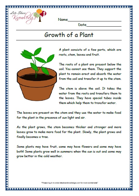 Comprehensions for Grade 2 (ages 6 - 8) Worksheets - Lets Share ...
