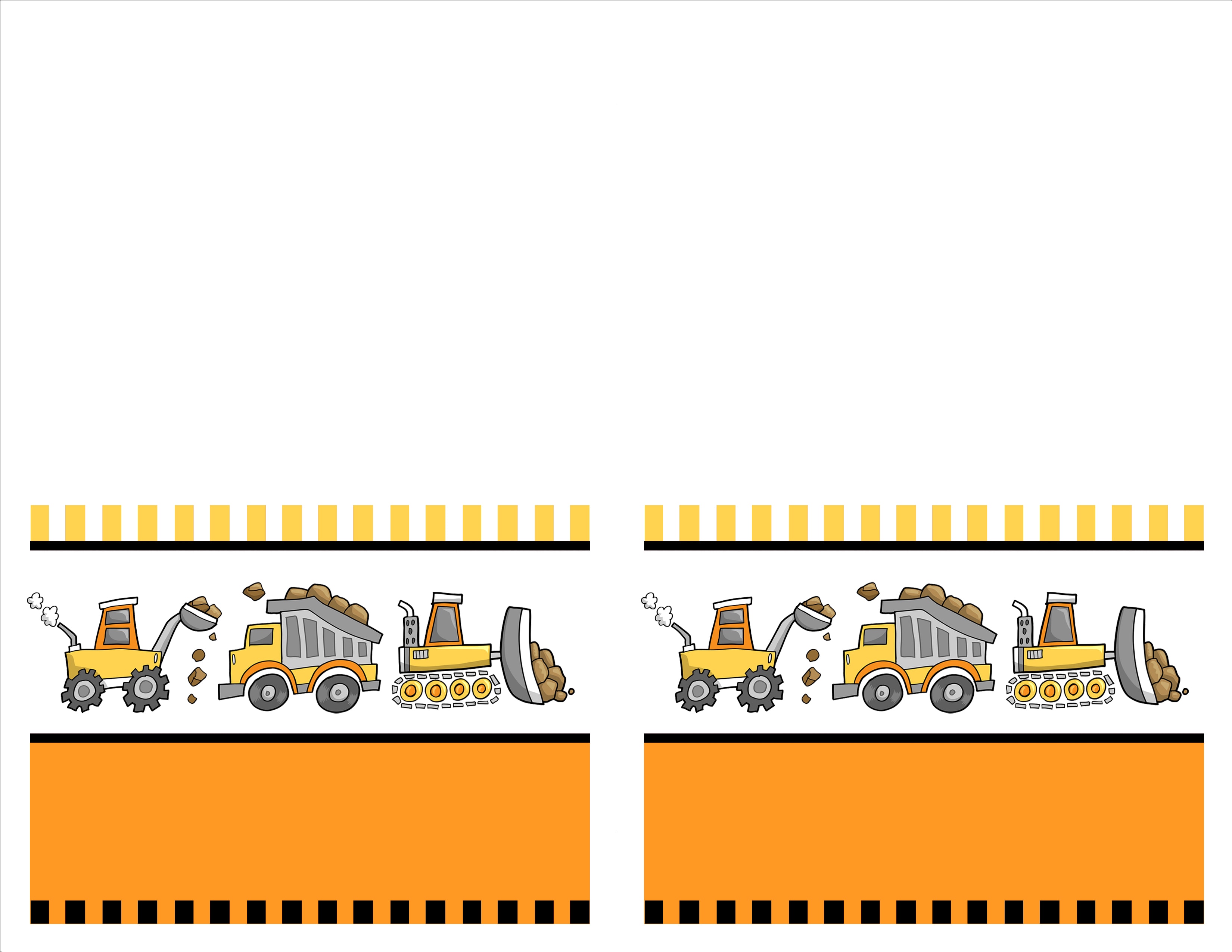 free printable construction thank you tags