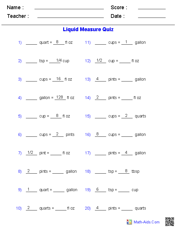 measurement-worksheets-dynamically-created-measurement-worksheets-worksheets-library for Free Printable Metric Conversion Worksheets Measurement Worksheets | Dynamically Created Measurement Worksheets - Worksheets Library for Free Printable Metric Conversion Worksheets
