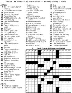 free printable crossword puzzles easy difficulty