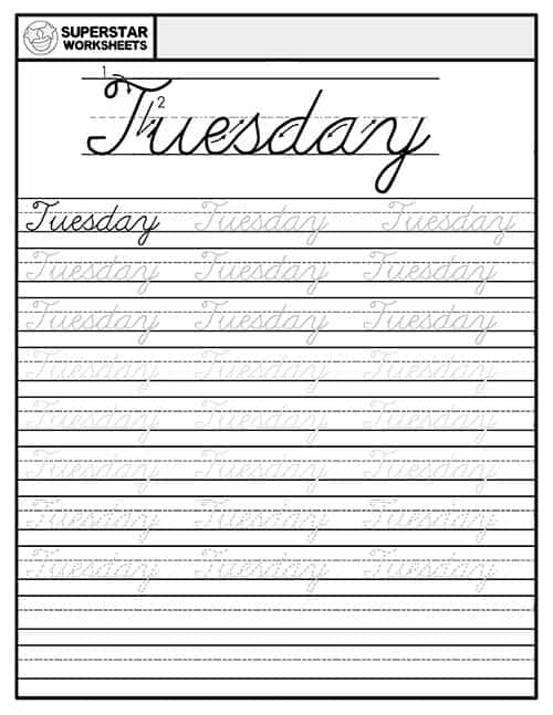 free printable cursive handwriting sentence worksheets