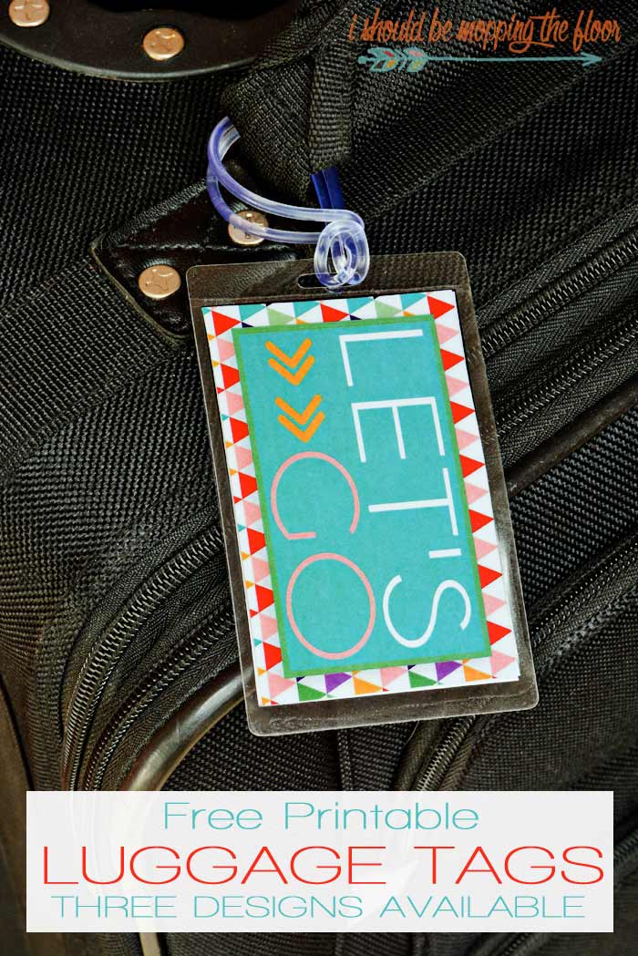 Free Printable Luggage Tags | i should be mopping the floor