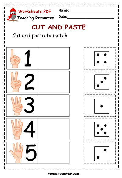 free printable cutting and pasting worksheet