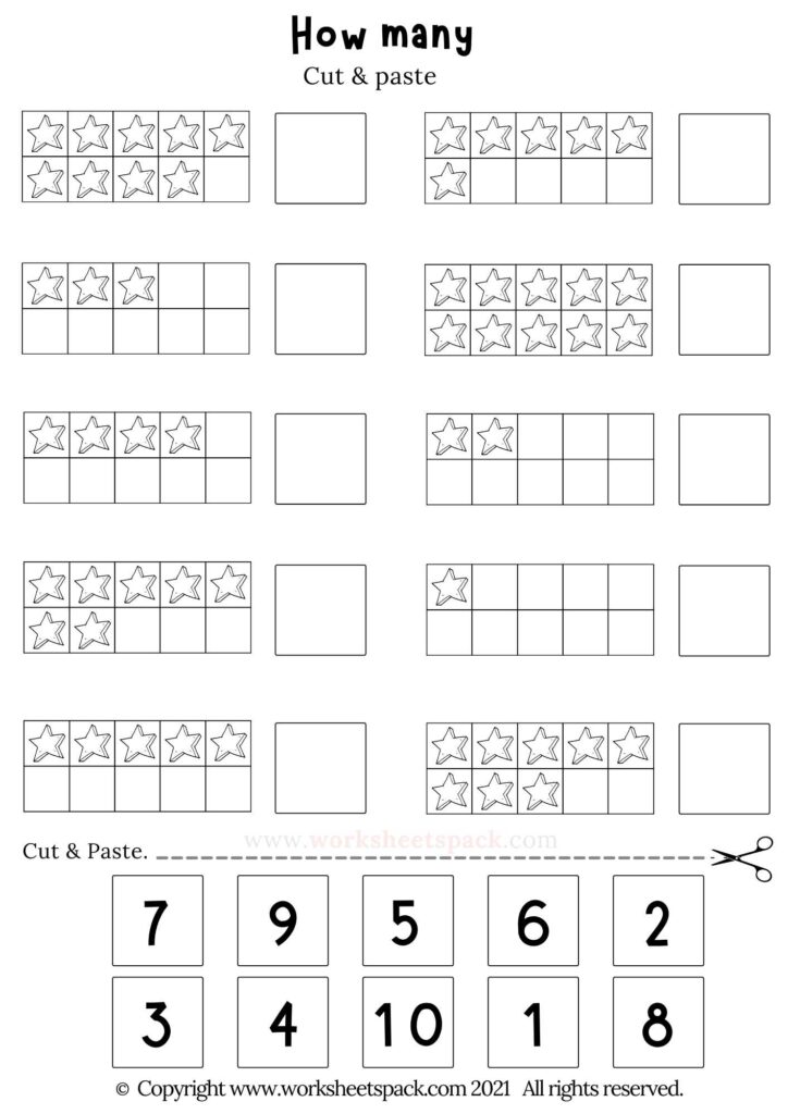 Cut and Paste - worksheetspack