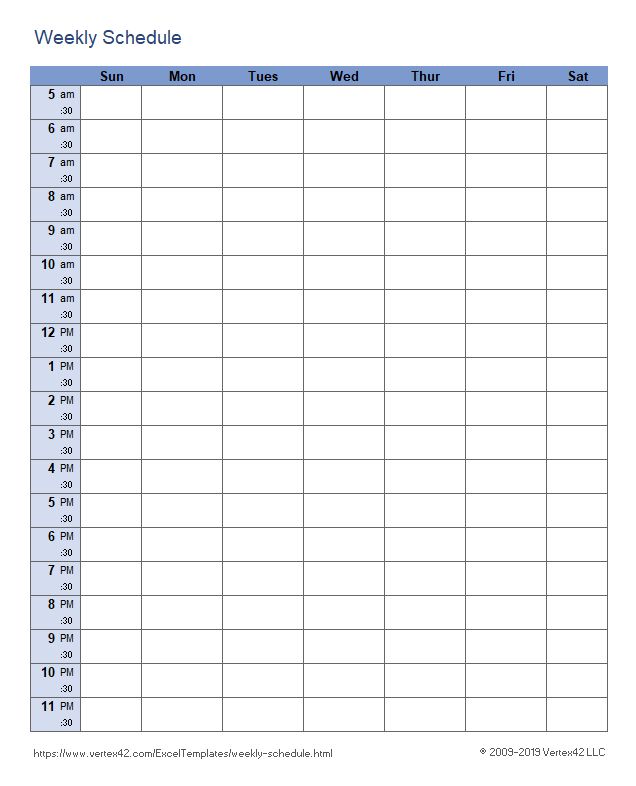 free printable daily planner 15 minute intervals